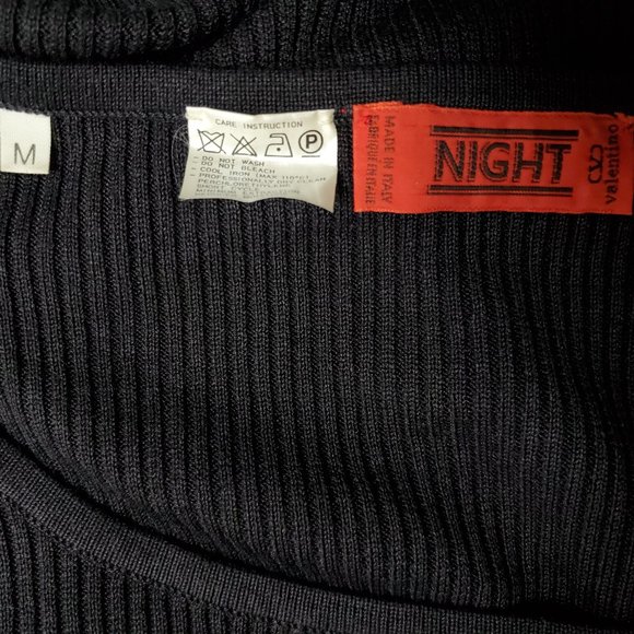 Vintage Valentino Night Black Sweater Size M - Picture 3 of 3